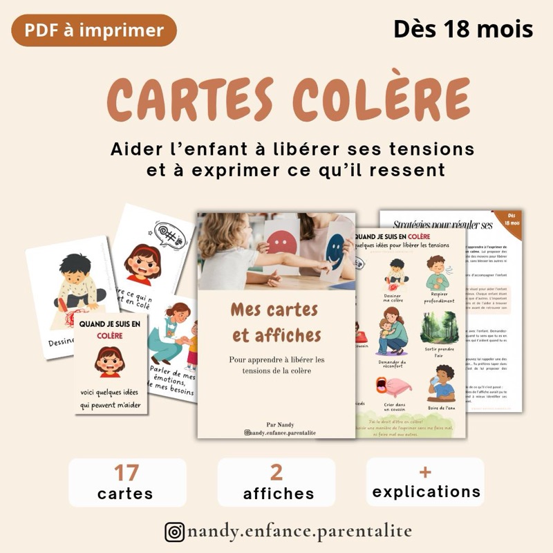 Cartes et affiches colère