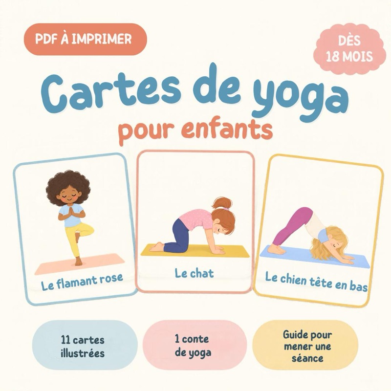 Cartes de yoga pour enfants