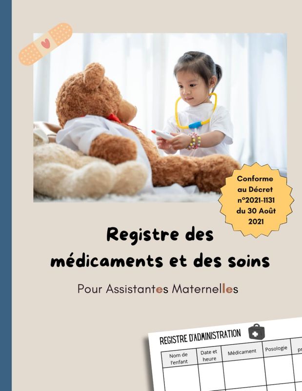 Couverture du registre des médicaments